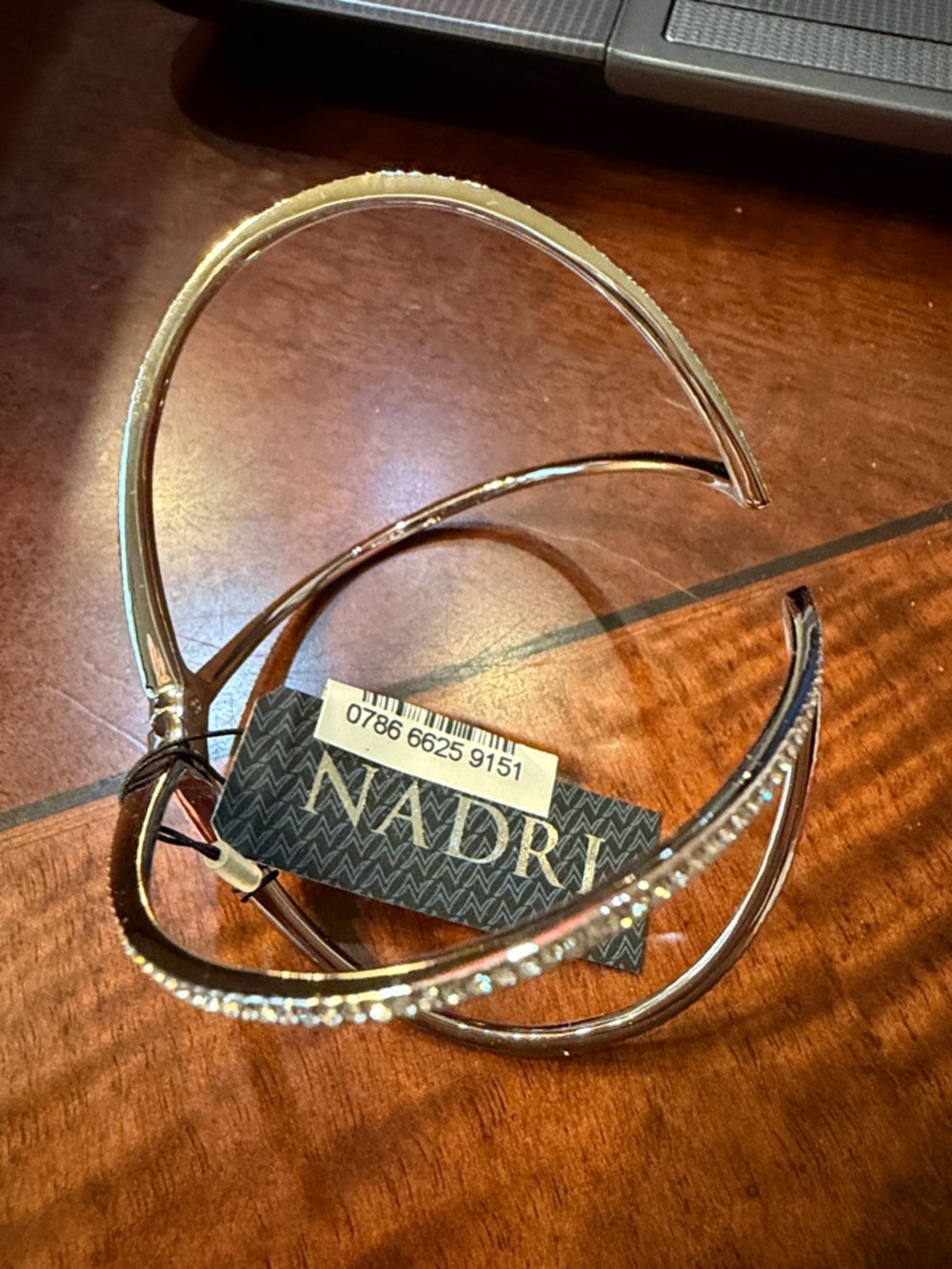 Nadri Gold-Tone Crystal Accented Headband Set